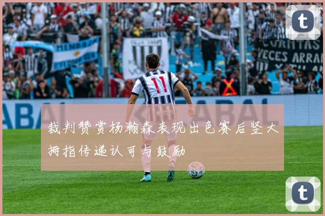 裁判赞赏杨瀚森表现出色赛后竖大拇指传递认可与鼓励